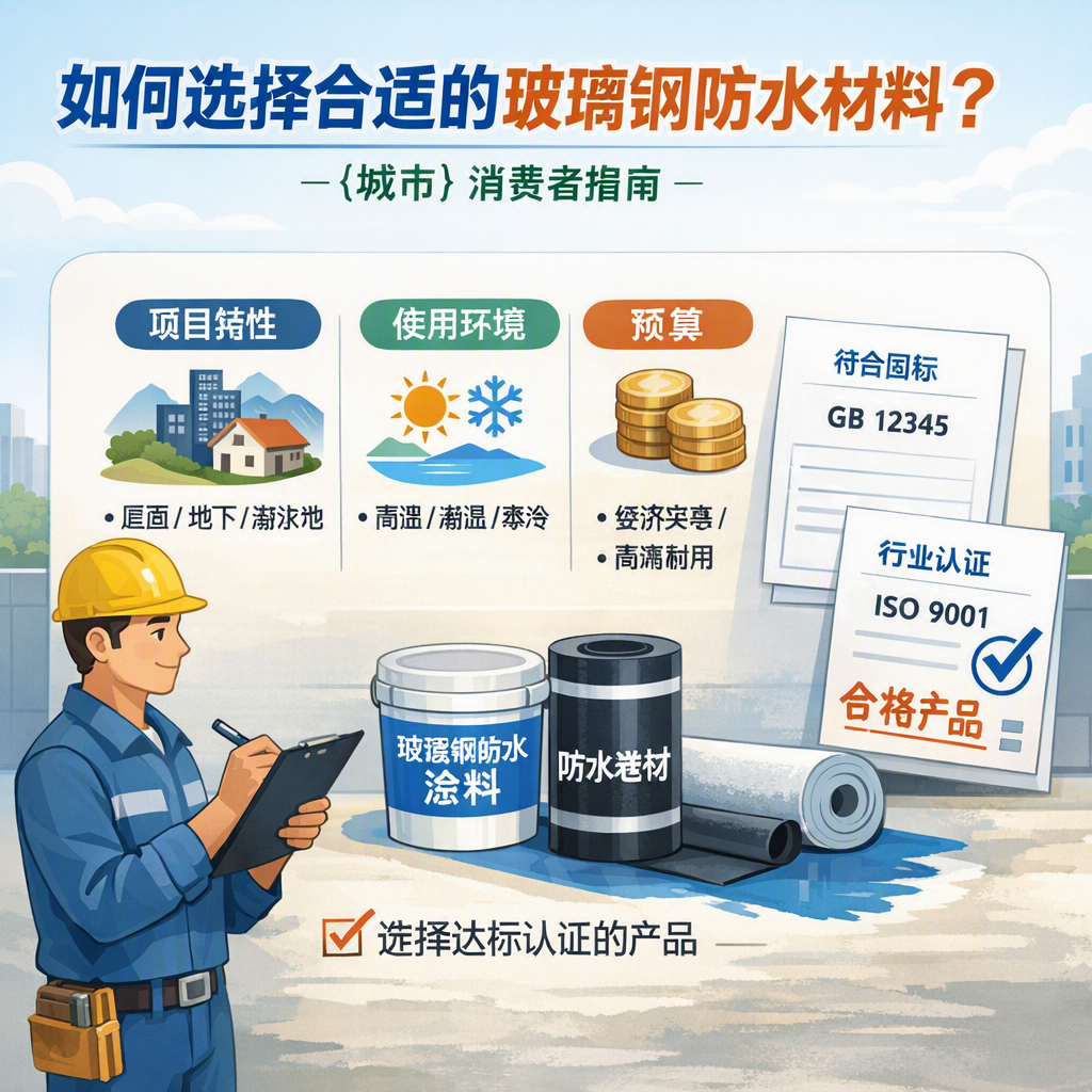 如何判定玻璃钢防水材料的合格标准？ 渭南 消费者指南