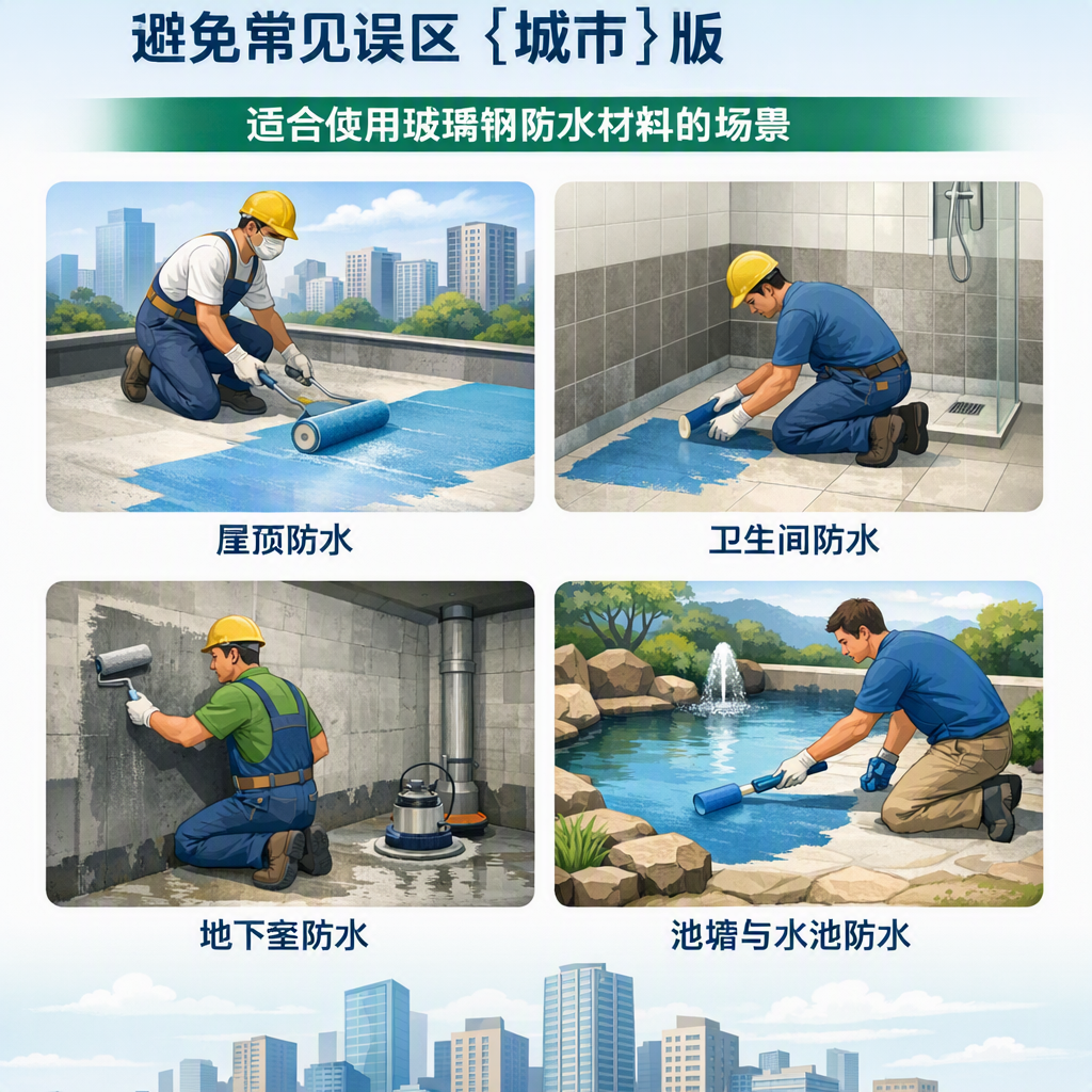 玻璃钢防水材料施工注意事项,避免常见误区 渭南 版