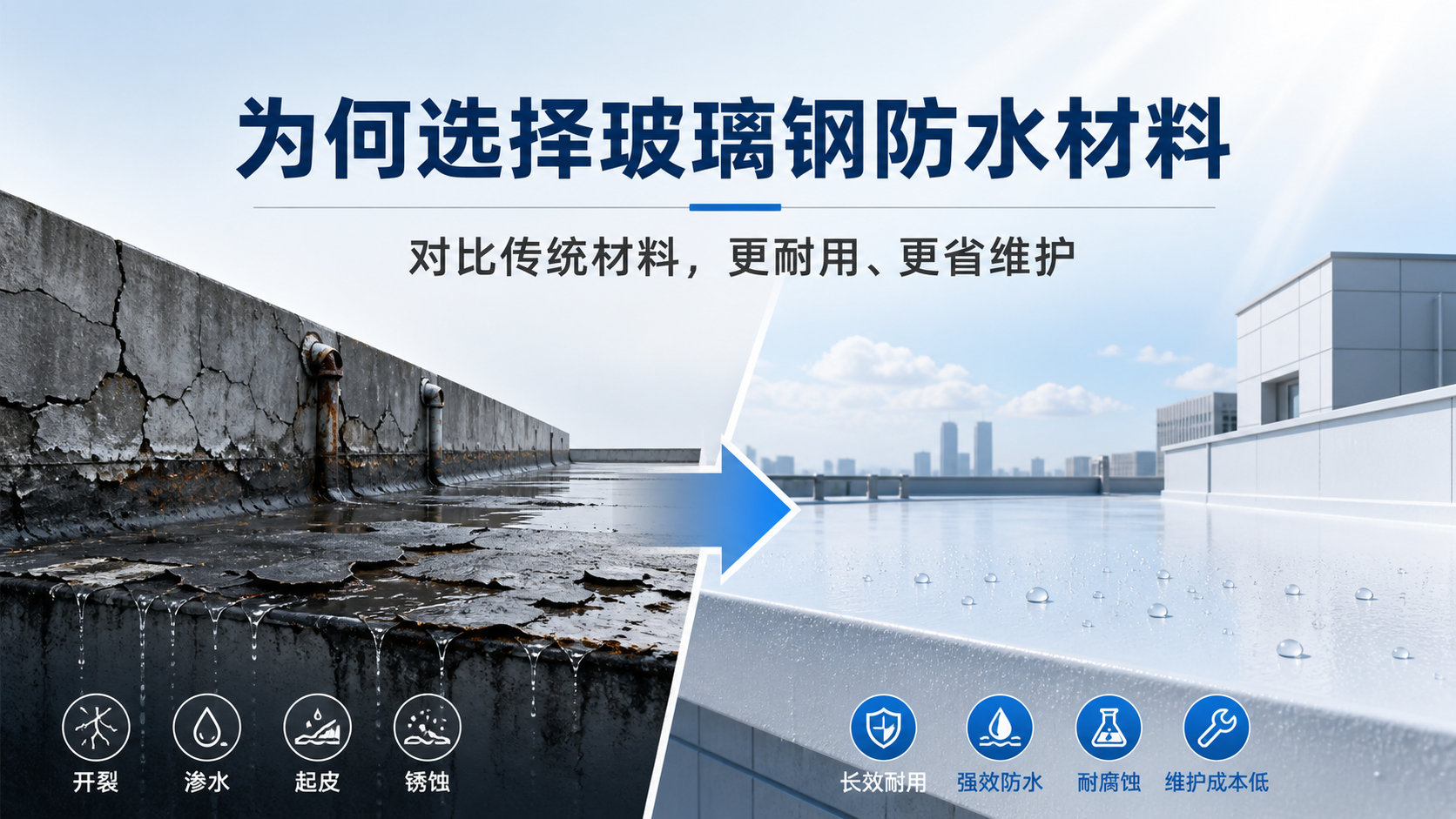 在渭南，为何选择玻璃钢防水材料而非传统材料